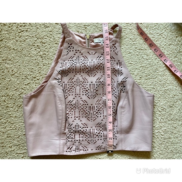 Parker halter style cropped leather top - Picture 13 of 17